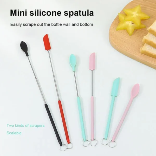 1/5PCS Bbq Brush Mini Food Grade Silicone Kitchen Baking Sauce Scoop Set Kitchen Accessories Oil Brush Silicone Silicone Spatula - Image 2