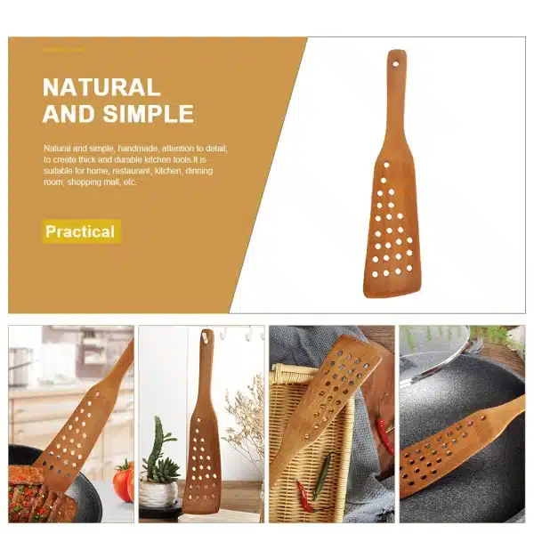 24 Hole Frying Spatula Gadget Spatulas Utensil Wok Pancakes Kitchen Handmade Set - Image 2