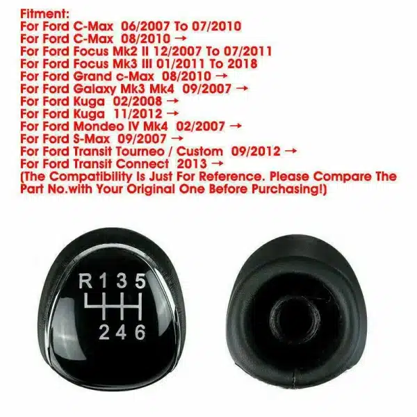 6 Speed Fit For Ford Focus S-Max Mk4 S-Max C-Max Mk2 Trans Car Shift Gear Knob Interior Replacement Parts - Image 4