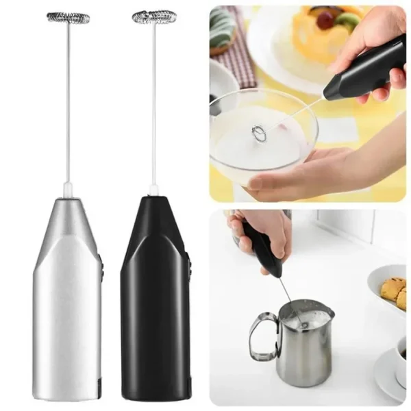 Coffee Milk Drink Egg Mixer Wireless Electrical Mini Coffee Maker Whisk Mixer Household Portable Stainless Steel Kitchen Gadgets