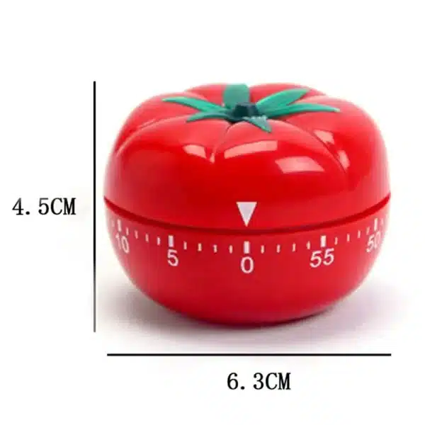 Kitchen Timer Tomato Shape Countdown Timer Reminder Alarm Clock Durable 1-60 Minute Kitchen Novelty Accessories Cooking Gadgets - Image 6