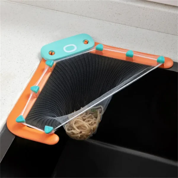 Creative Octopus Kitchen Sink Filter Sets Leftovers Sink Mesh Triangle Rack Strainer Bags Trash Gadget Set Drainage Accessories - Image 3