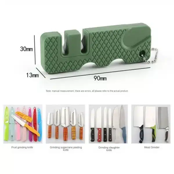 Mini Portable Outdoors Knife Sharpener Scissor Sharpen Gears Fish Hook Carbide Knife Whetstone Camping Tools Kitchen Accessories - Image 6