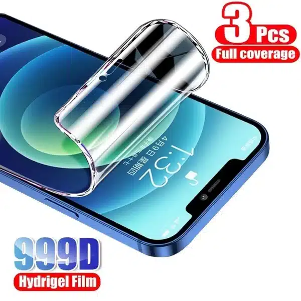 3Pcs Hydrogel Film Full Cover For iPhone 11 12 13 14 15 Pro Max Screen Protector For iPhone X XS MAX XR 6 7 8