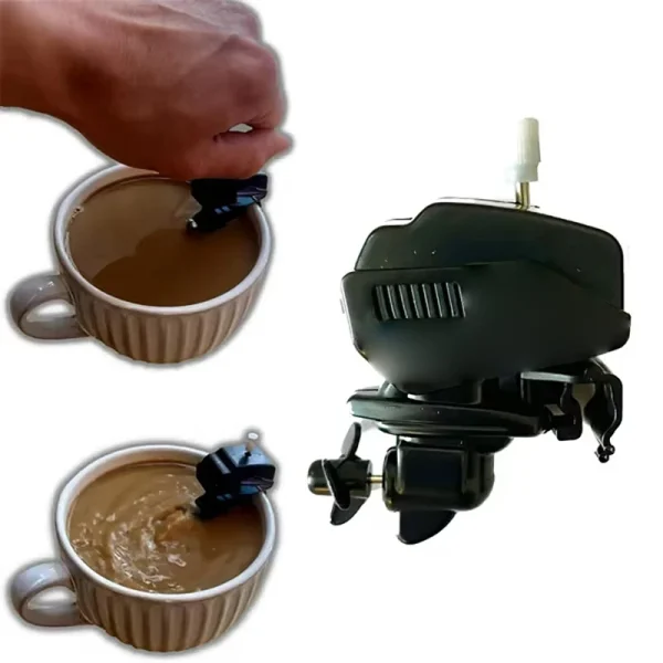 Coffee Stirrer Cute Boat Motor Novelty Coffee Mixer Drink Mixing Gadget Home Use Drink Stirrer for Coffee Lovers Kitchen Gadget