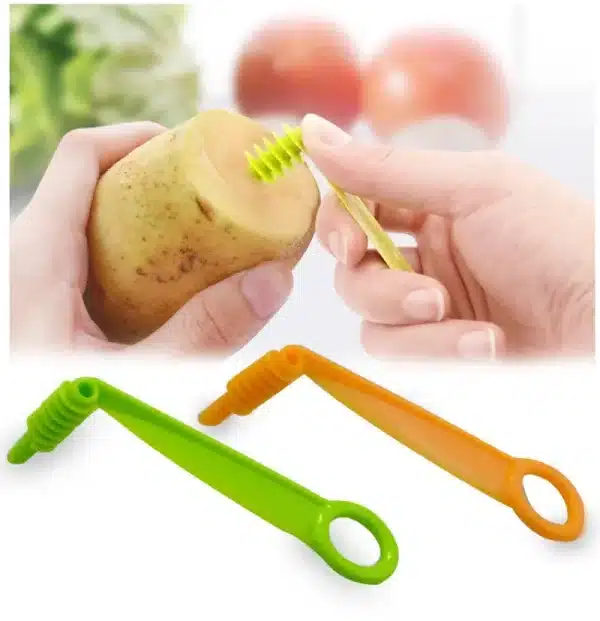 Spiral Slicer Blade Hand Slicer Cutter Cucumber Carrot Potato Vegetables Spiral Knife Kitchen Tool Random Color Dropshipping - Image 6