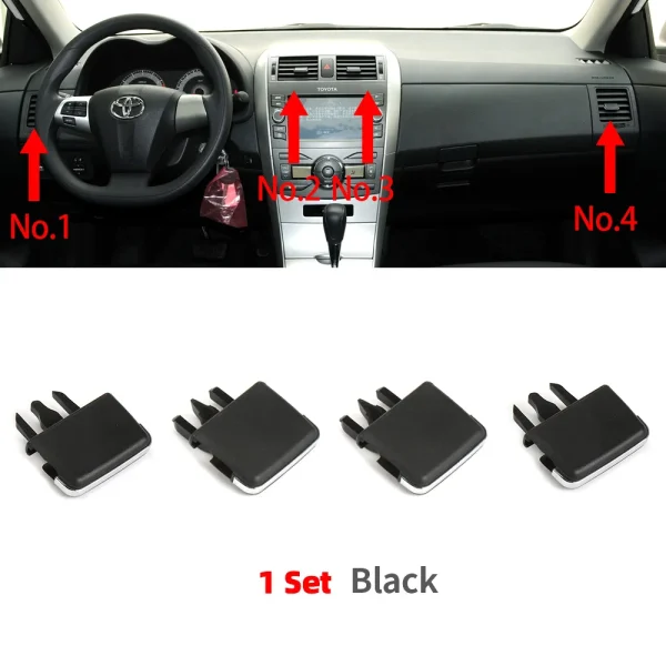 Car Center Dash A/C Vent Louvre Blade Slice Air Conditioning Leaf Clip For Toyota Corolla 2004-2013 Automotive Parts Interior - Image 3