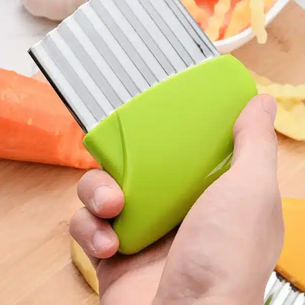 Stainless Steel Potato Knife Wave Shaped French Fries Potato Chip Slicer Carrot Fancy Vegetable Cutter Kitchen Accessories - Image 5