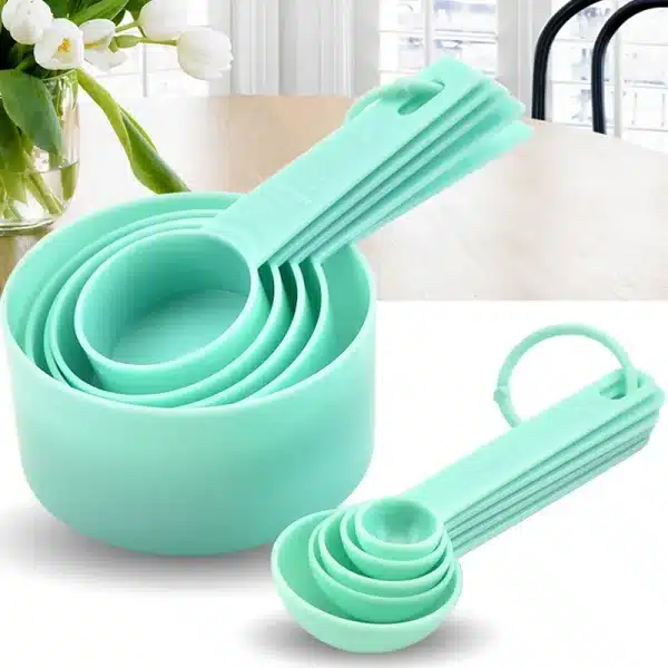 9Pcs Measuring Spoons Cup Teaspoon Sugar Flour Scoop PP Baking Accessories Plastic Handle Kitchen Gadgets Tools Cake Milk Powder - Image 2