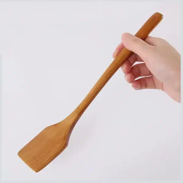 Kitchenware Cooking Spoon BBQ Spatula Wooden Spatula Kitchen Nonstick Dedicated Wooden Natural Kitchen Cooking Spatula Shovel - Image 2