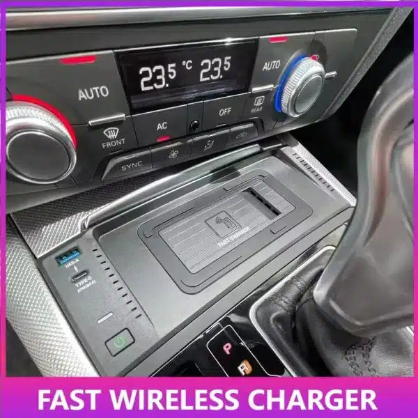 Car wireless charger for Audi A6 C7 A7 S6 RS6 S7 RS7 2011-2018 phone fast charging pad mobile holder charge accessories interior