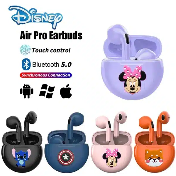 NEW Sanrio TWS Air Pro 6 Earphone Bluetooth Headphones with MicStereo Hifi Earbuds for iPhone Android Wireless Bluetooth Headset