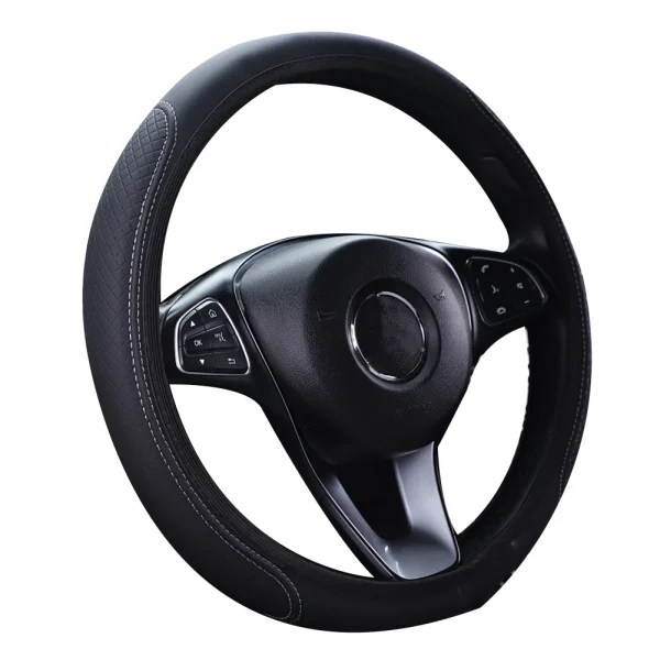 Car Steering Wheel Cover Breathable Leather Anti Slip Universal- Interior Accessories Steering Wheel Cover Replacement Parts