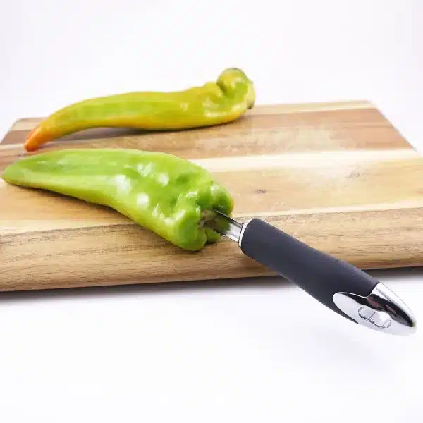 Home Portable Chili Pepper Corer Stainless Steel Zucchini Courgette Cucumber Corers Special Kitchen Gadgets with Serrated Edge - Image 3