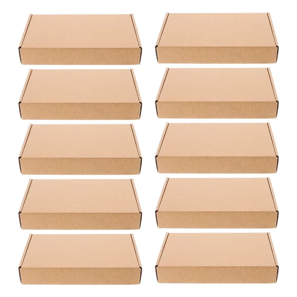 10 Pcs Carton Boxes for Small Business Shipping Paper Packaging Kraft Gift Bulk - Image 3