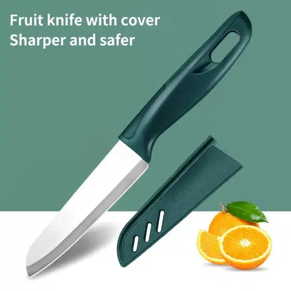 PLYS Kitchen 1-10PCS Fruit Knife With Sheath Stainless Steel Sharp Paring Knife Set Potato Peeler Kitchen Cooking Gadgets - Image 2