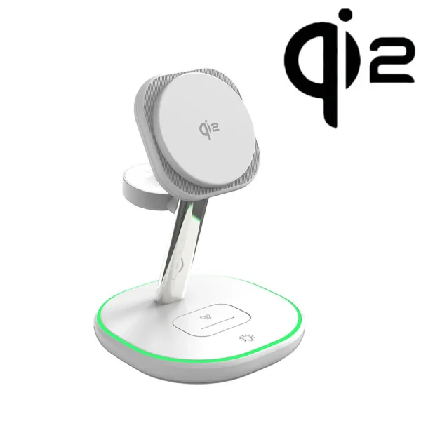 Qi2 3 in 1 Wireless Charger 15W For iPhone 16 15 14 13 12 Fast Charging Station For Apple Watch 10 9 8 7 6 5 for Airpods pro