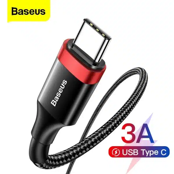 Baseus USB Type C Cable Fast Charging Charger USBC TypeC Wire Cord For Samsung S22 S10 Xiaomi POCO Huawei USB C Data Cable 3m