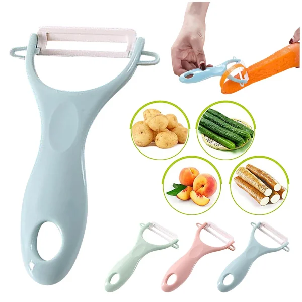 Ceramic Creative Peeler Practical Multi-function Children Vegetable Fruit Paring Knife Household Kitchen Tool