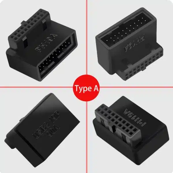 Computer Motherboard Header Adapter Connector USB 3.0 19Pin / 20Pin 90 Degree Desktop Converter Desktop Computer Accessories - Image 2