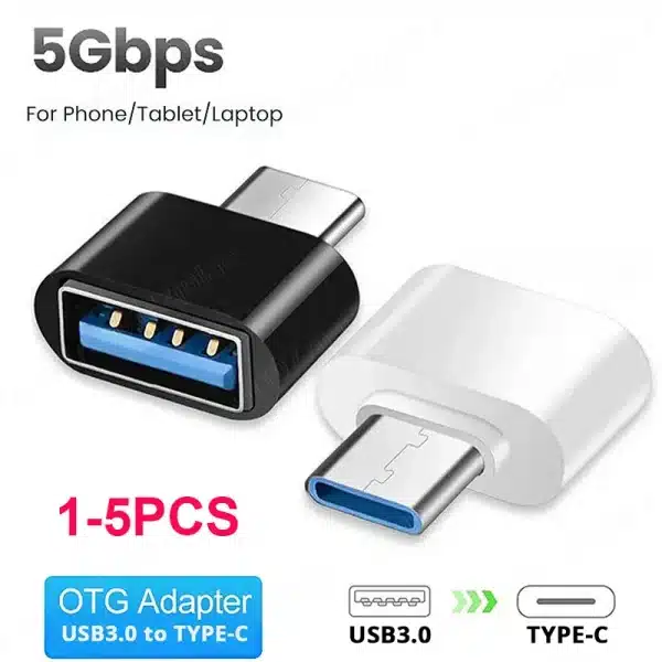 1/5 PCS New Universal Type-C to USB 2.0 OTG Adapter Connector for Mobile Phone USB2.0 Type C OTG Cable Adapter