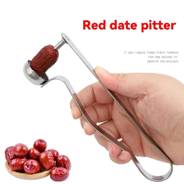 2025 New Cherry Core Remover Stainless Steel Multifunctional Jujube Pitting Device Enucleator Household Kitchen Gadget Tools