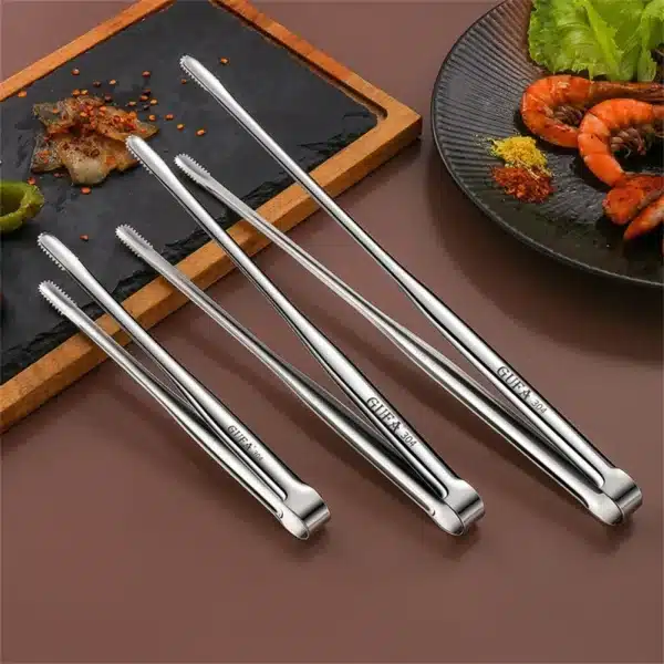 Barbecue Food Clip Grill Tongs Non-Slip Cooking Clip Stainless Steel Churrasco Tweezer Steak Clamp Bread Tongs Kitchen Gadgets - Image 4