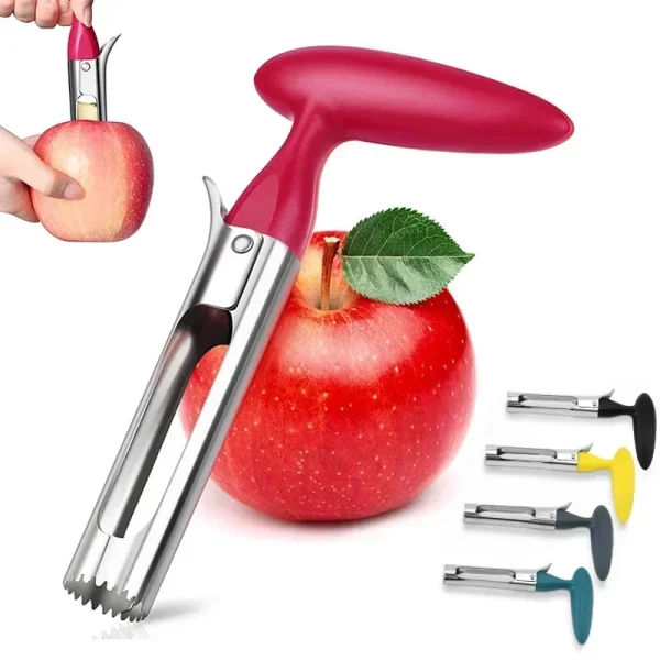 1pc Stainless Steel Premium Apple Corer Apple Pears Core Remover Tool Fruit Cutter Seeder Slicer Knife Kitchen Vegetable Tools