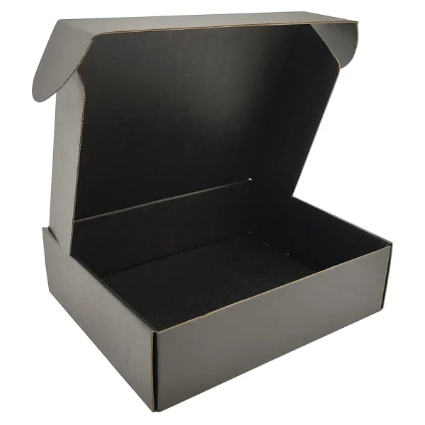 1PC Black Paper Box Shipping Box Cardboard Carton Small Gifts Packaging Craft Box Blank Craft Carton Small Packaging