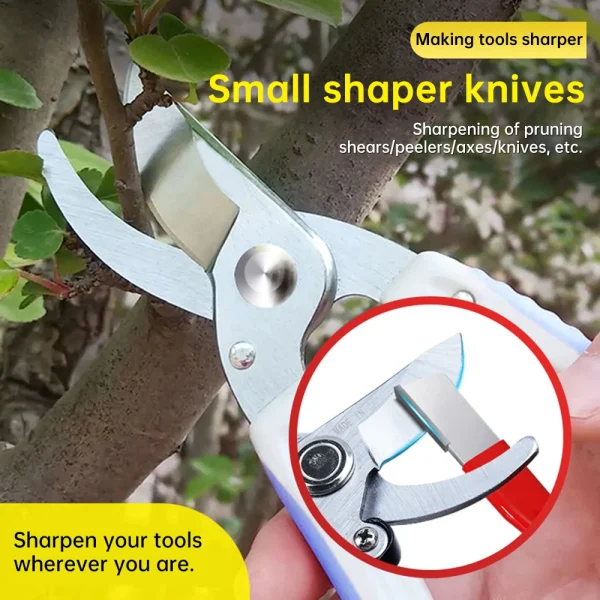 Professional Kitchen Knife Sharpener Tungsten Diamond Ceramic Sharpening Stone For All Blades Garden Scissors