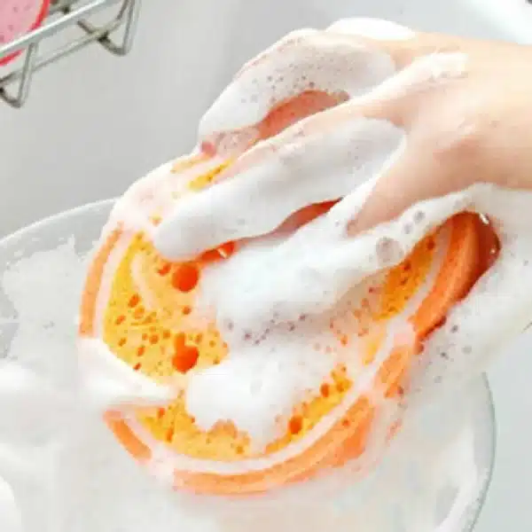 Cleaning Sponge Strawberry Orange Kitchen Tool Fruit Dish Washing Cleaning Cloth Gadget Sponge Scouring - Image 6