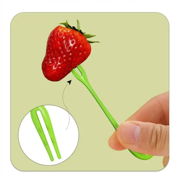 Creative Fruit Fork Set Carrot Shape Fruit Forks With Two Teeth Cake Dessert Fruit Small Fork Food Gadgets Kitchen Accessories - Image 4