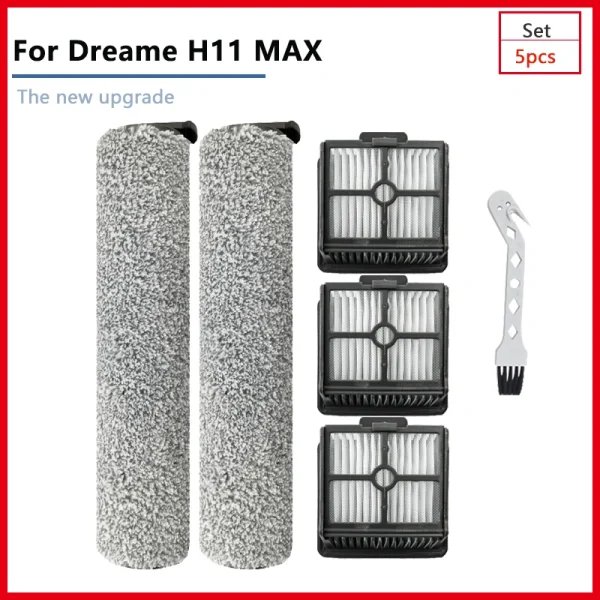 Rolling Brush Hepa Filters Strainer Replacement Parts Interior For Dreame H11MAX H11 Robot Vacuum Cleaner Accesories