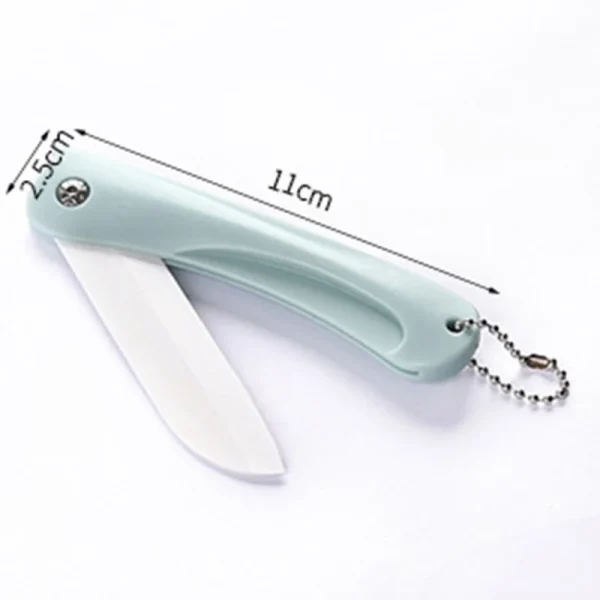 1PC Mini Ceramic Fruit Knife Kitchen And Bar Supplies Portable Folding Knife Creative Kitchen Fruit Knife Paring Knife - Image 6