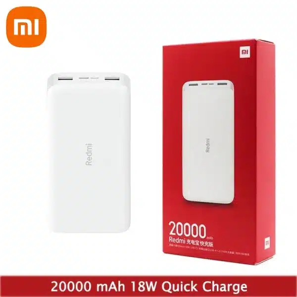 Xiaomi Redmi 20000mAh PowerBank 18W PB200LZM Quick Charge Dual USB Fast Charging Portable Charger Mi Powerbank For iphone