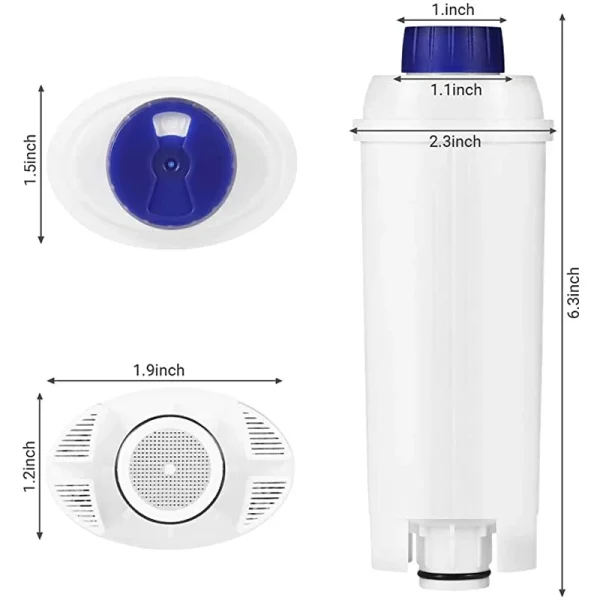 DLSC002 Coffee Machine Soft Water Filter For Delonghi 5513292811,CFL-950,SER3017,ECAM ESAM ETAM Series Filtration System - Image 2