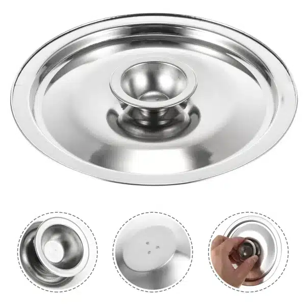 Tool Stainless Steel Cylinder Head Dish Pan Saucepans Sause Lids 1000X1000X040CM Pot Cover Kitchen Gadget - Image 6