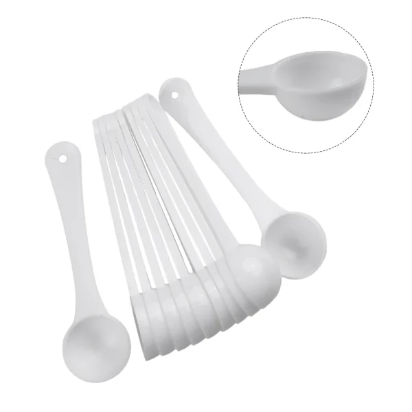 50pcs 1g Multi Purpose White Plastic Measuring Spoons Tablespoons Gram Scoop Food Baking Medicine Powder Cup Kitchen Gadget Sets - Image 5