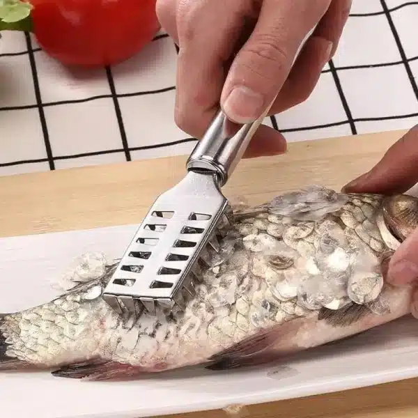 Kitchen scaler gadgets stainless steel fish scale planer scraper scraper fish scaler scalers kill fish knife fish brush scaler - Image 3