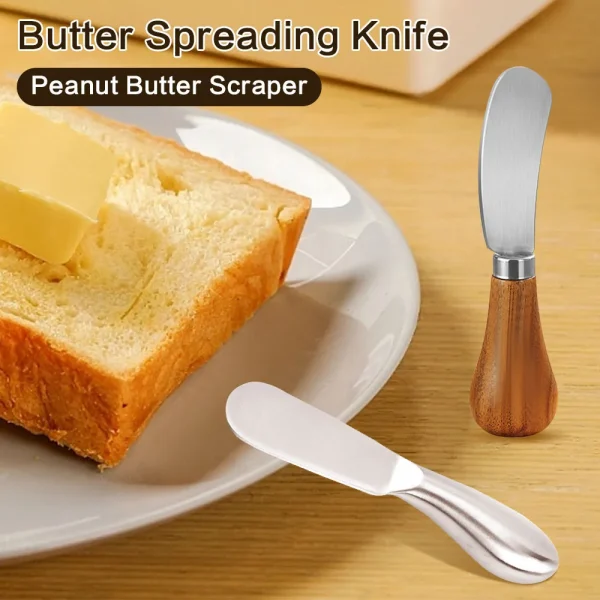 20 Styles Butter Knife Household Kitchen Stainless Steel Cheese Shovel Cutting Pizza Jam Fruit Kitchen Gadgets Baking Tools