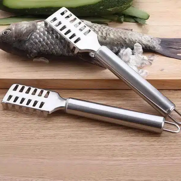 Kitchen scaler gadgets stainless steel fish scale planer scraper scraper fish scaler scalers kill fish knife fish brush scaler - Image 5