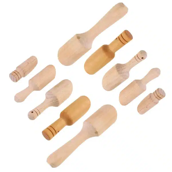 10 Pcs Small Wooden Spoon Set of Spoons Tea Kitchen Gadget Candy Salt Bamboo Bathroom - Image 4