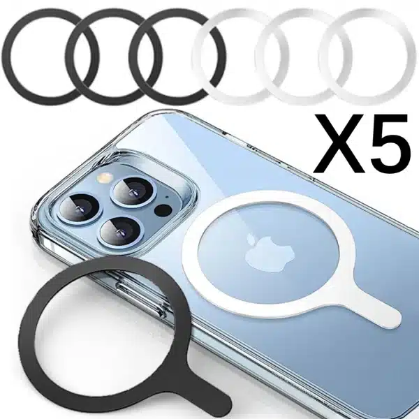 2024 Stainless Steel Magnetic Metal Plate Ring For Magsafe Wireless Charger Iron Sheet Sticker Universal Magnet Car Phone Holder