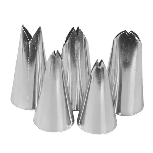 5pcs For Create Cream Leaves Bows Stainless Steel Icing Piping Nozzles Pastry Tips Fondant Cake Decorating Tools Kitchen Gadgets - Image 3