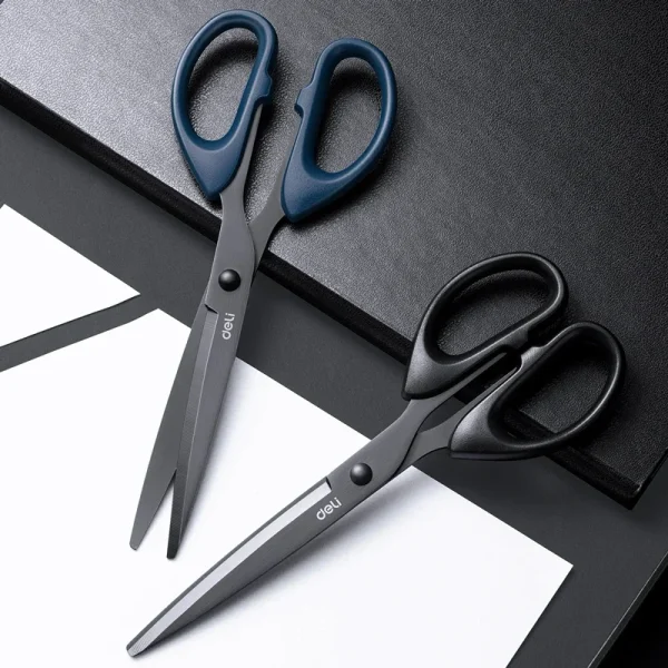 DGEV 210/175mm Black Stainless Steel Scissors Business Office Stationery Home Tailor Shears Kitchen Knife Cutter Cutting Tool