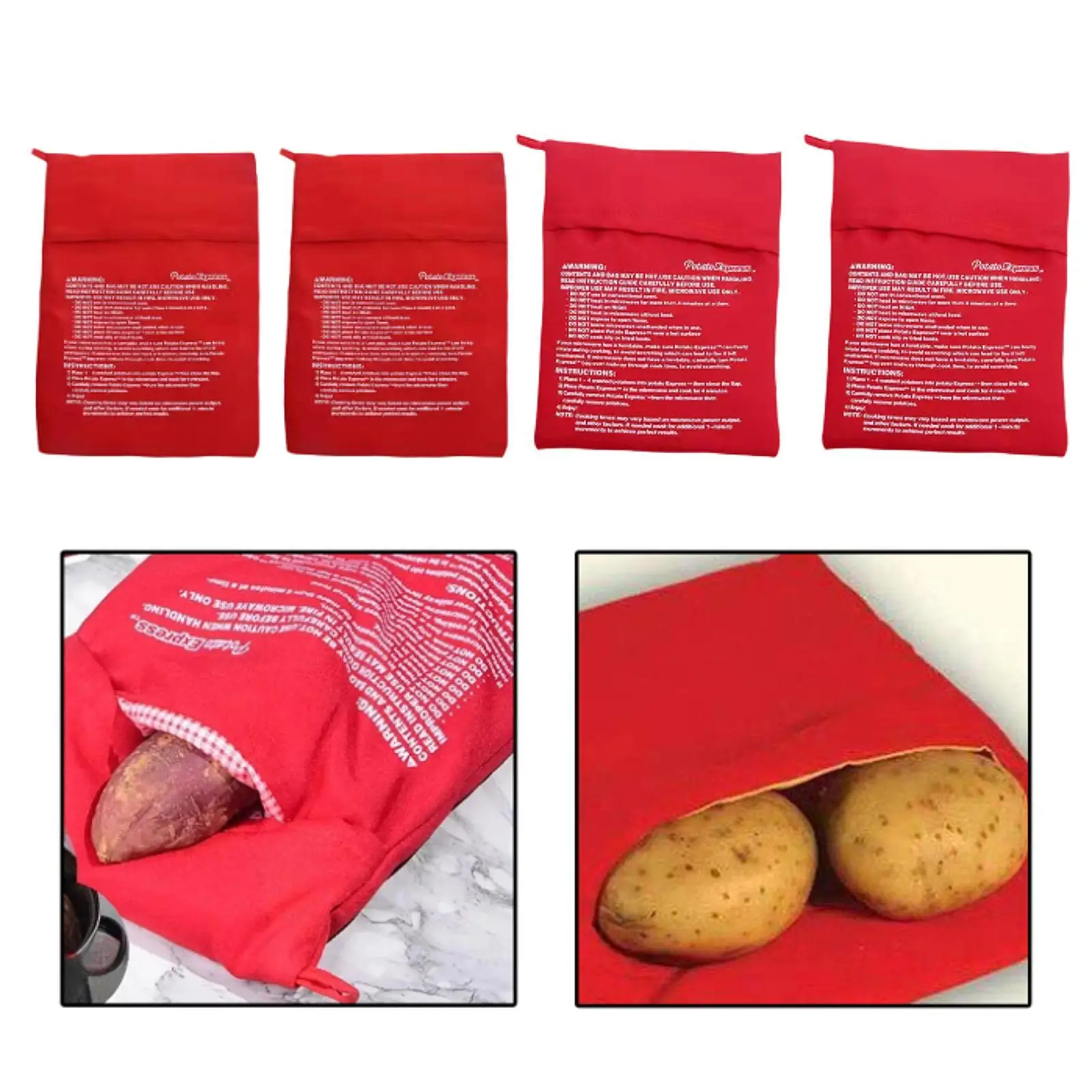 Microwave Sweet Potato Bag Reusable Kitchen Gadget Sweet Potato Roasting Bag