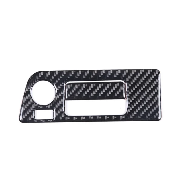 For Corvette C7 2014-2019 Soft Carbon Fiber Car Headlight Switch Frame Trim Cover Interior Replacement Parts Accessories