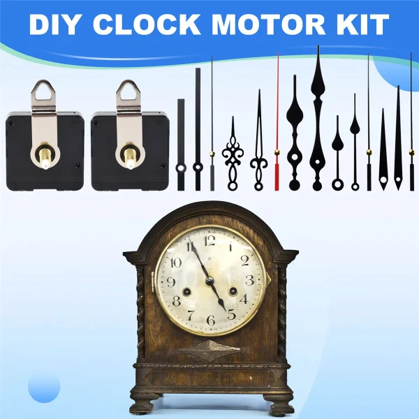 32mm Long Shaft DIY Quartz Clock Movement Mechanism with 5 Different Pairs Hands Wall Clock Repair Parts Replacement - Image 4