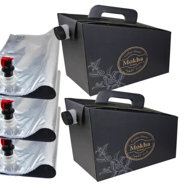 2025customized.Custom1l black bag in box cola 2L carton packaging empty bag in box syrup olive oil 2 liter bag in box 1 g - Image 5