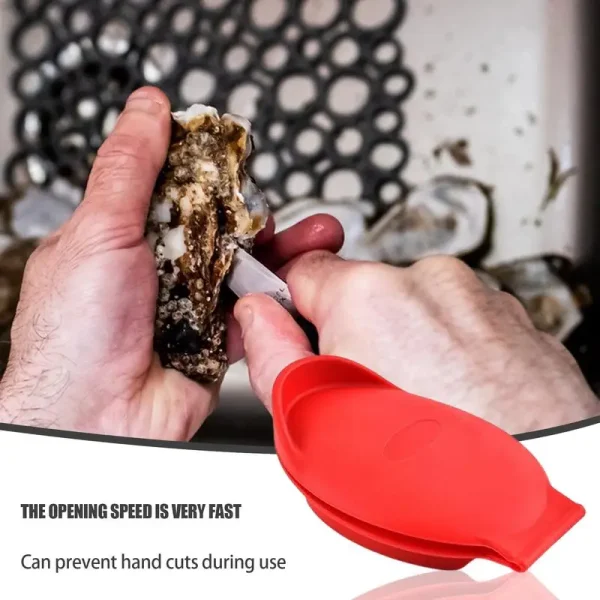 Oyster Shucking Hand Clip Oyster Shucker Shellfish Opener Kitchen Gadgets For Seafood Oyster Knives Opener Silicone Accessories - Image 5